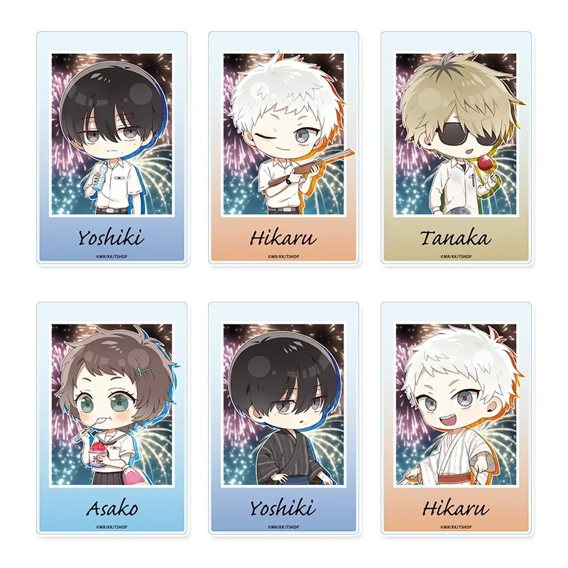 The Summer Hikaru Died: Petit Choco Trading Acrylic Cards Summer Festival Ver. Blind Box - 1 Unidade Aleatória